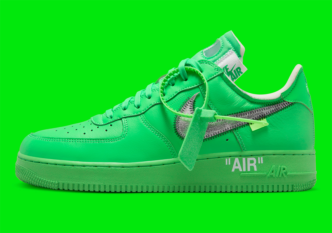 Off-White Nike Air Force 1 Green DX1419-300 | SneakerNews.com