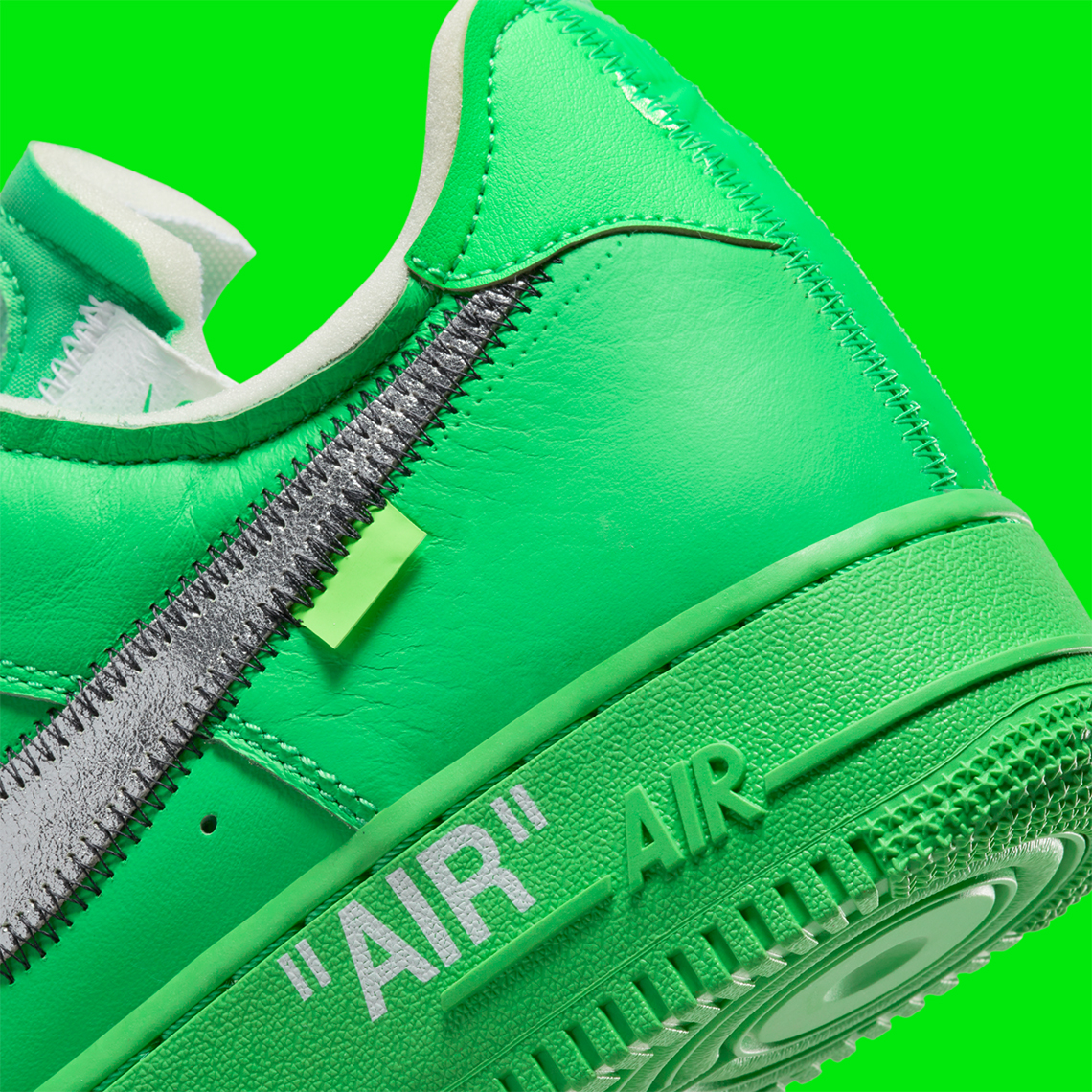 Off-White Nike Air Force 1 Green DX1419-300 | SneakerNews.com