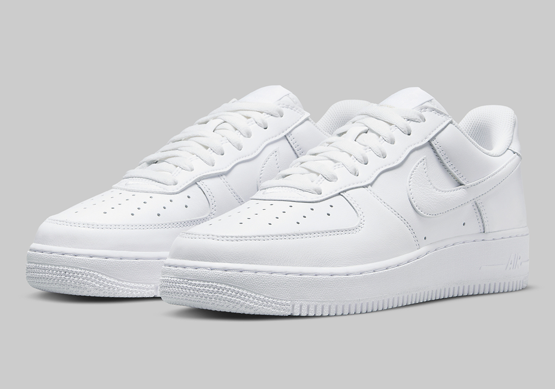 new all white air force ones