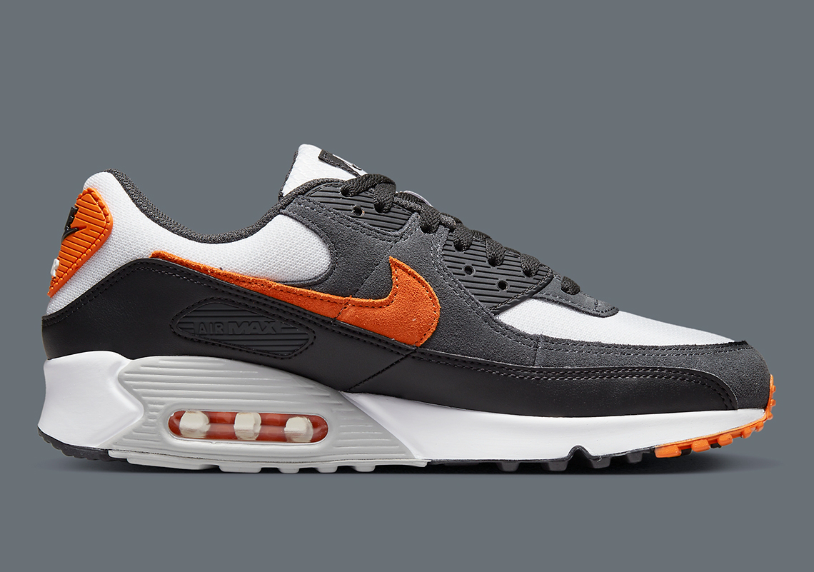 Air max 90 2025 orange white grey black