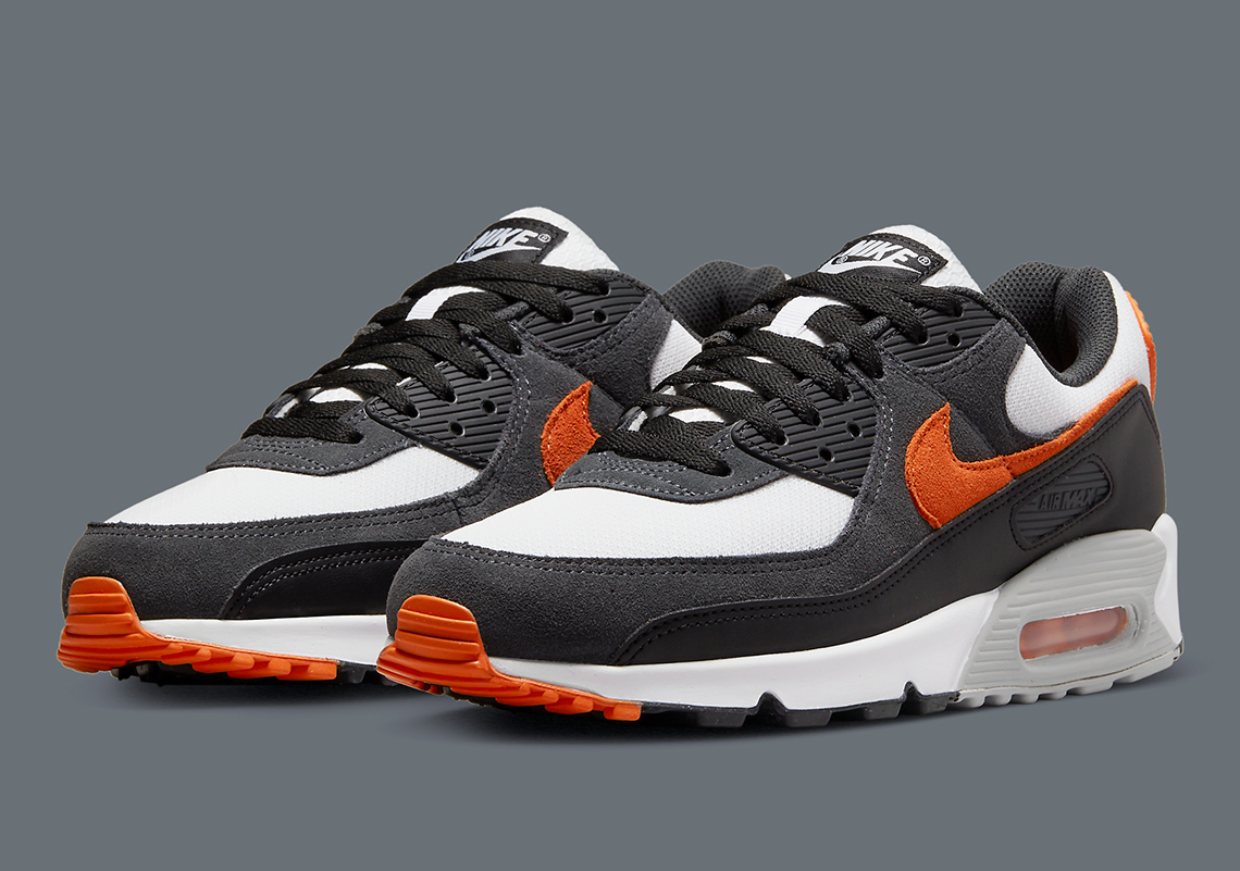 orange white and black air max