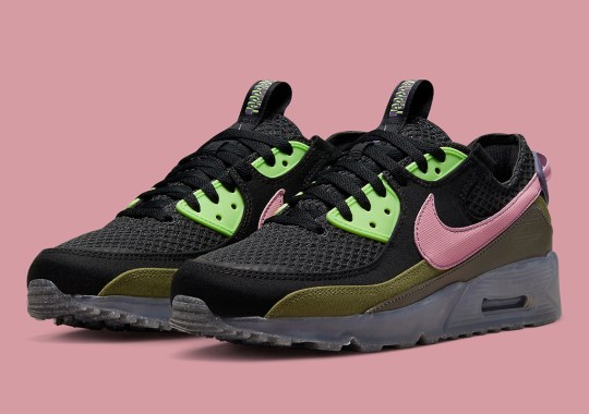 Nike Dresses This Air Max Terrascape 90 With Pink, Purple, And Volt Accents