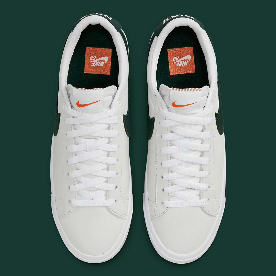 Nike SB Blazer Low Orange Label White Green DR9099-100 