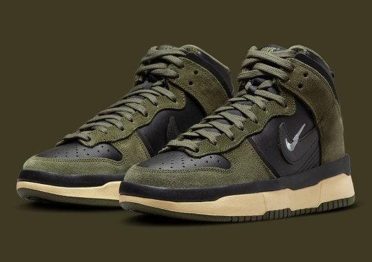 The Women’s Nike Dunk High Up Takes On A “Medium Olive” Look Ahead Of Fall