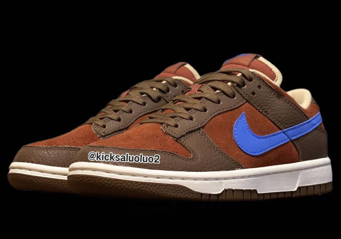 Nike Dunk Low Brown Blue Sample 4