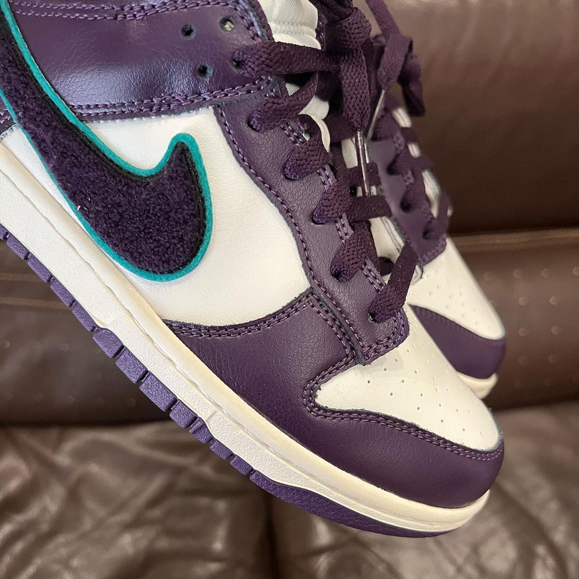 Nike Dunk Low Chenille Swoosh Purple 28㎝