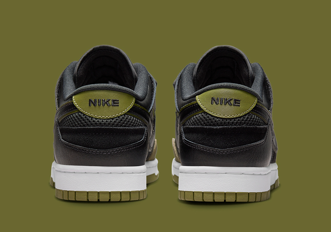 Nike Dunk Low Scrap Black Olive Dm0128 001 8