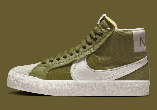 Nike SB s Updated Blazer Mid Surfaces In New Olive Colorway