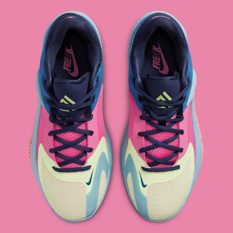 Nike Zoom Freak 4 Dark Marina Blue Barely Bolt Pink Glaze DO9680-400 ...