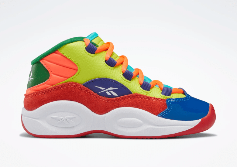 Reebok question mid clearance mujer naranja