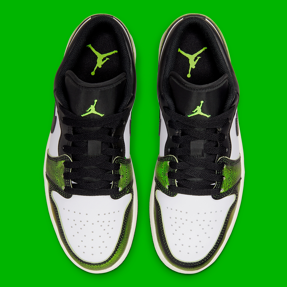Air Jordan 1 Low Wear Away Black Green DN3705-003 | SneakerNews.com