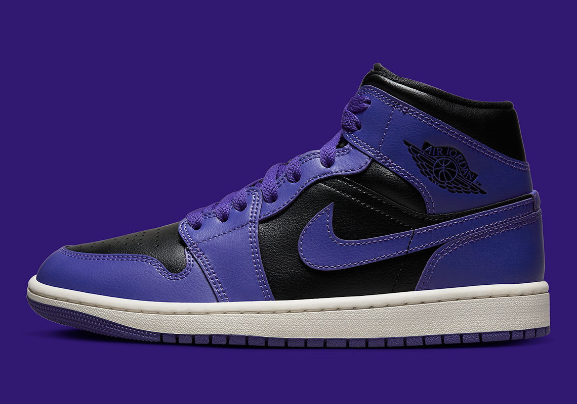 Air Jordan purple nike jordans 1 Mid Purple Black BQ6472-051 | SneakerNews.com