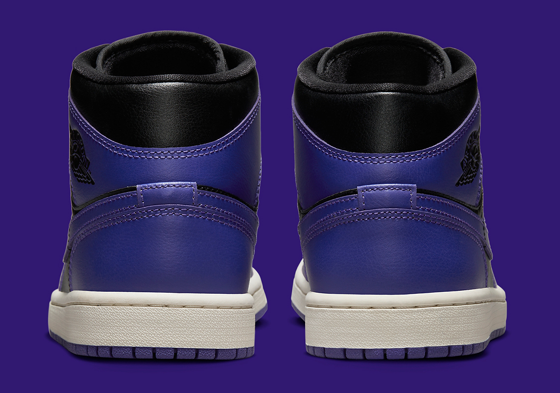 Air Jordan 1 Mid Purple Black Bq6472 051 4