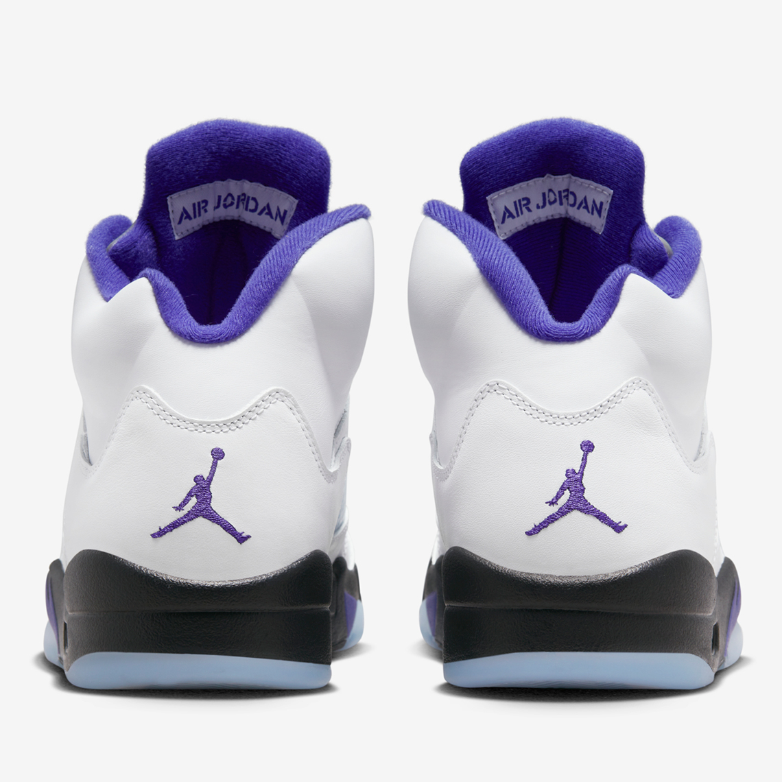 Jordan 5 purple and on sale white