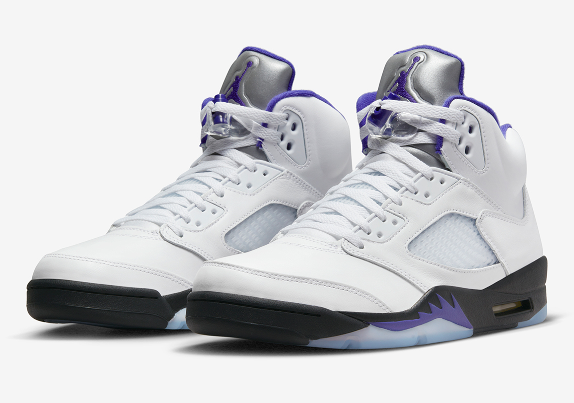 grey and purple jordan 5