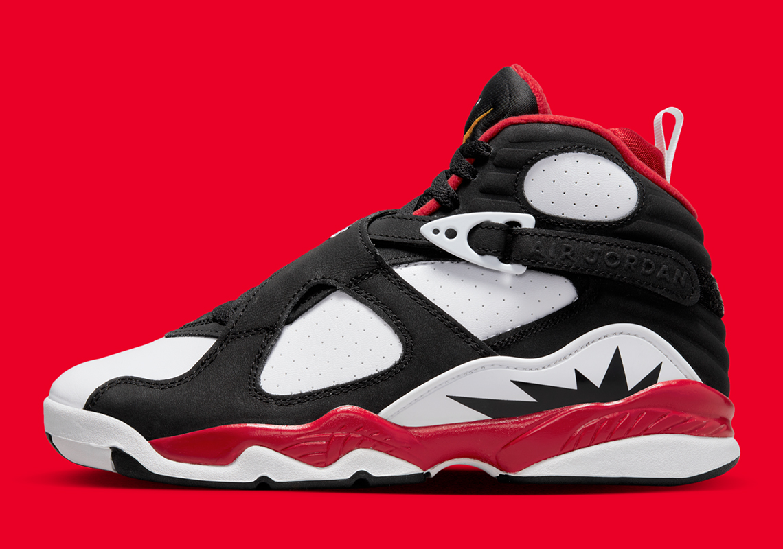 black red and white jordan 8