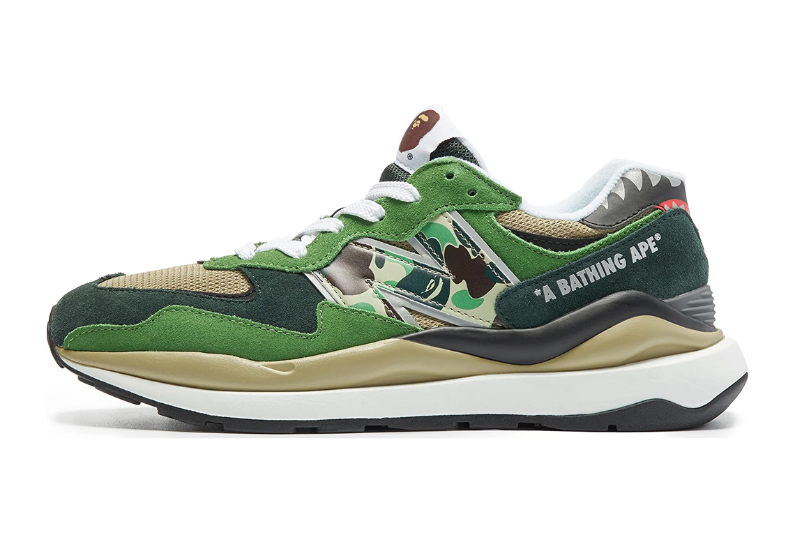 bape new balance 5740 green camo 2