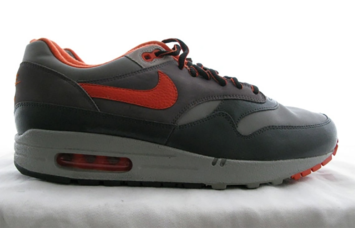 huf nike air max 1 grey orange sample