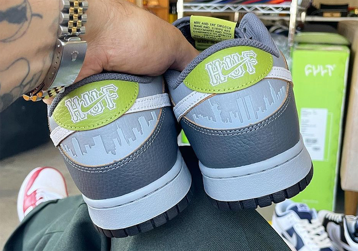 Third HUF x Nike SB Dunk Low Appears In Grey And Green