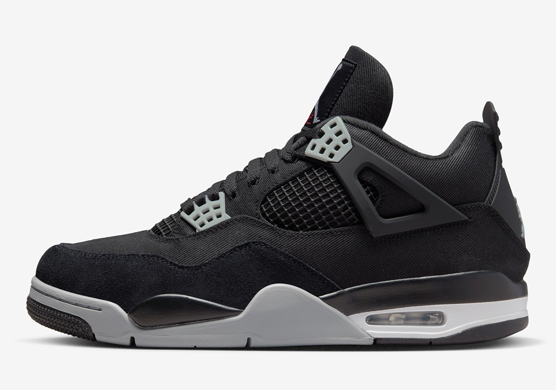 The Jordan 4 Black Canvas Releases In October - Sneaker News