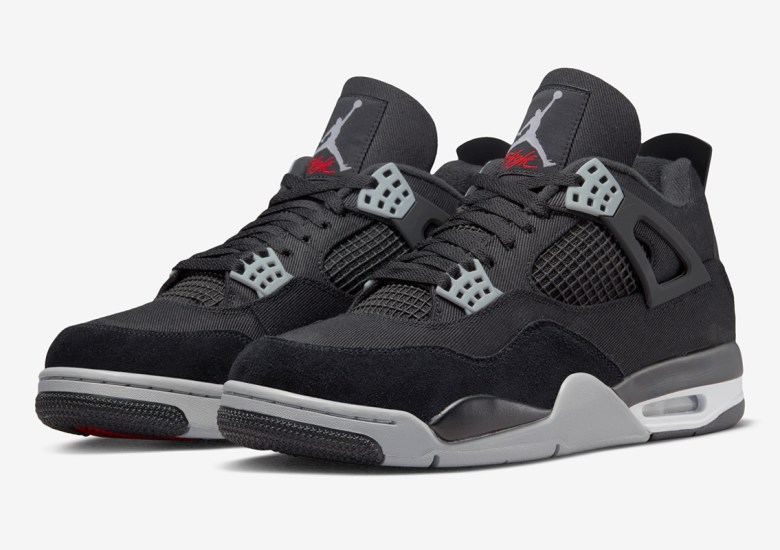 Jordan 4 Black Canvas 2023 Restock