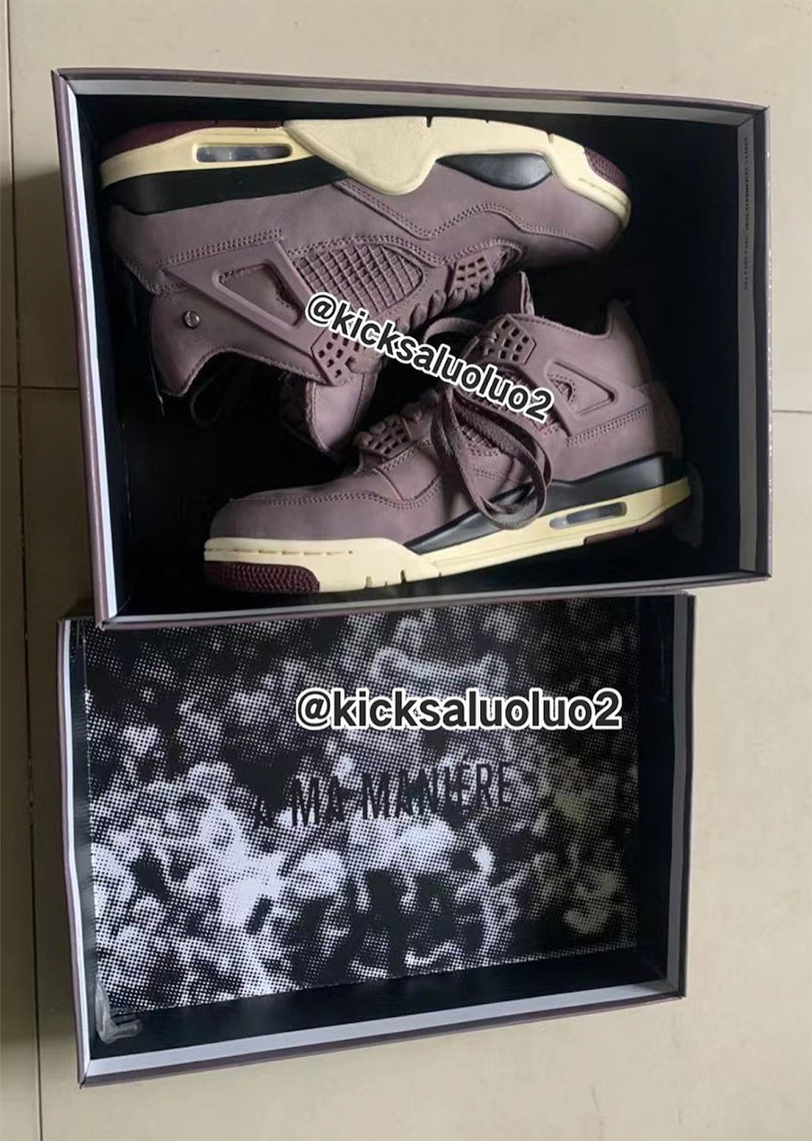 Limited Edition - Air Jordan 4 x A Ma Maniére Violet Ore - Size 15