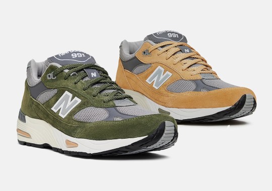 New Balance 991 Made In UK Available In Green And Wheat Suedes