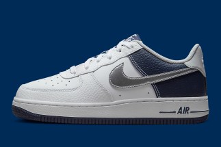 nike air force 1 low gs white silver navy dq6048 100 3