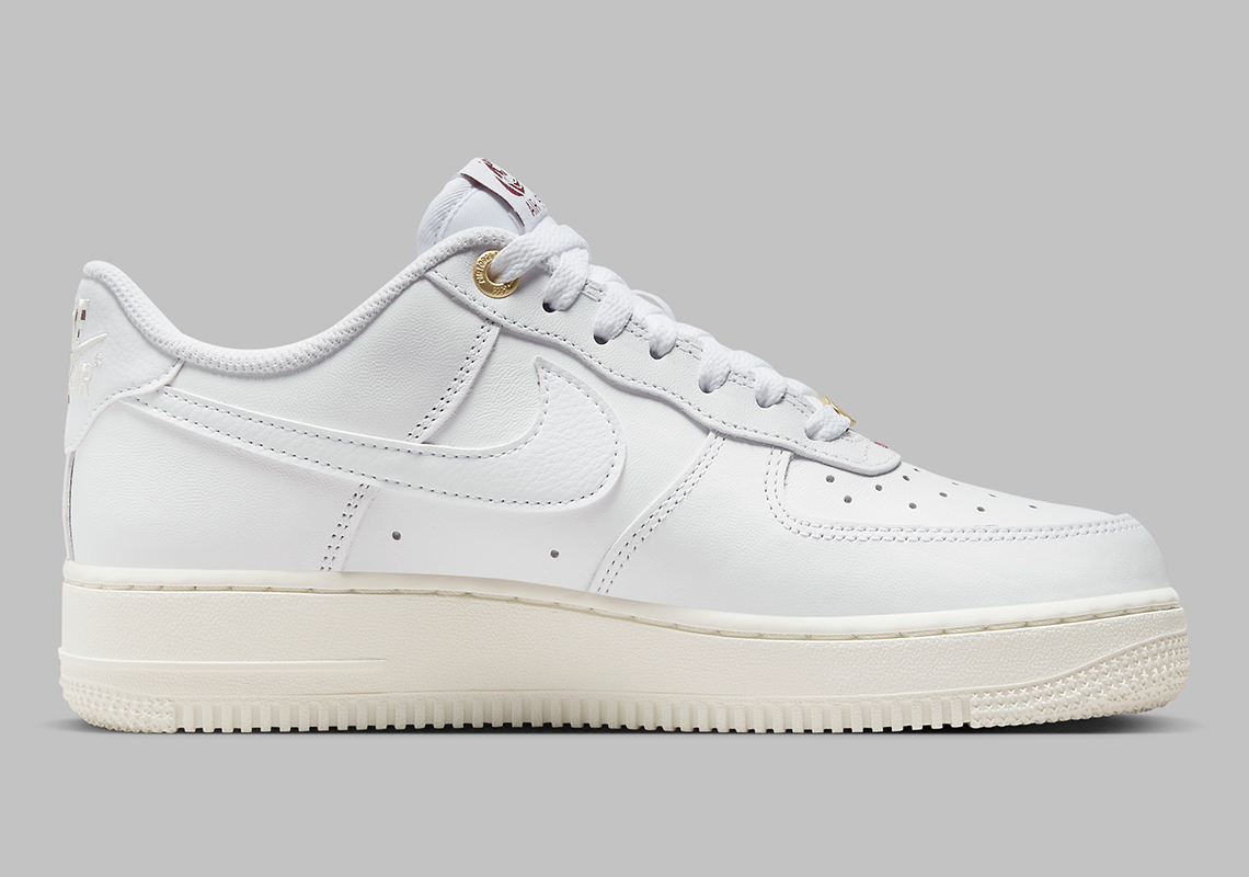 Mens NikeLab Air Force 1 Retro Low Premium Jewel Sail Off White