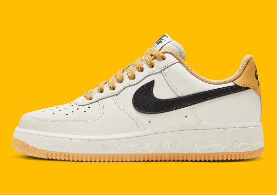 Muted Gold Accents Animate This Nike Air Force 1 Low