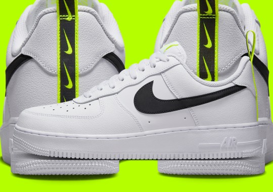 “Volt”-Colored Ribbons Appear On The Nike Air Force 1 Low