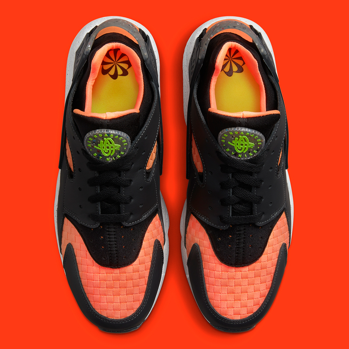 nike air huarache crater premium black orange dq5013 001 2