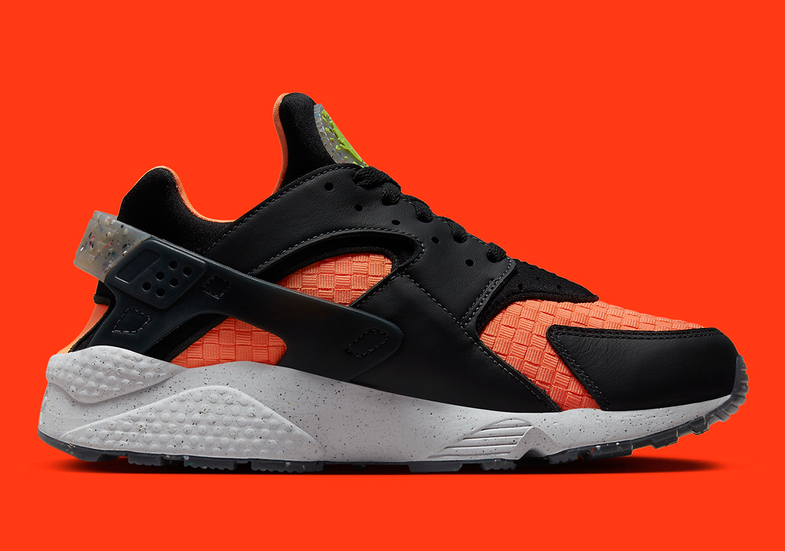 Nike Air Huarache Crater Premium Black Bright Mango DQ5013-001