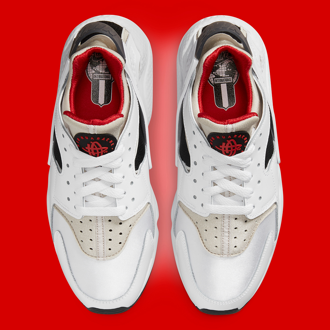 Nike Air Huarache White Red Black Dv6018 100 8