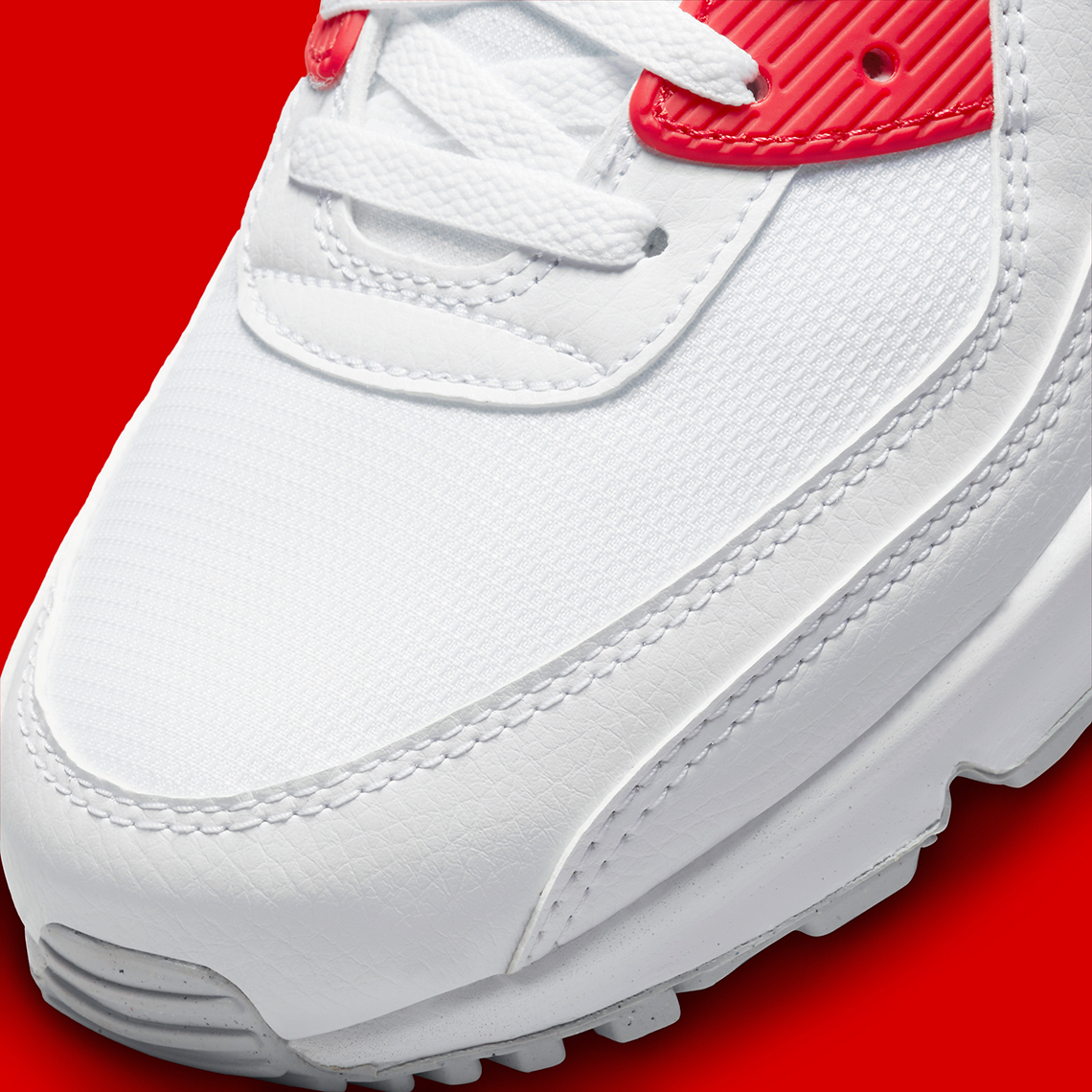 Nike Air Max 90 White Red Grey Dx8966 100 1