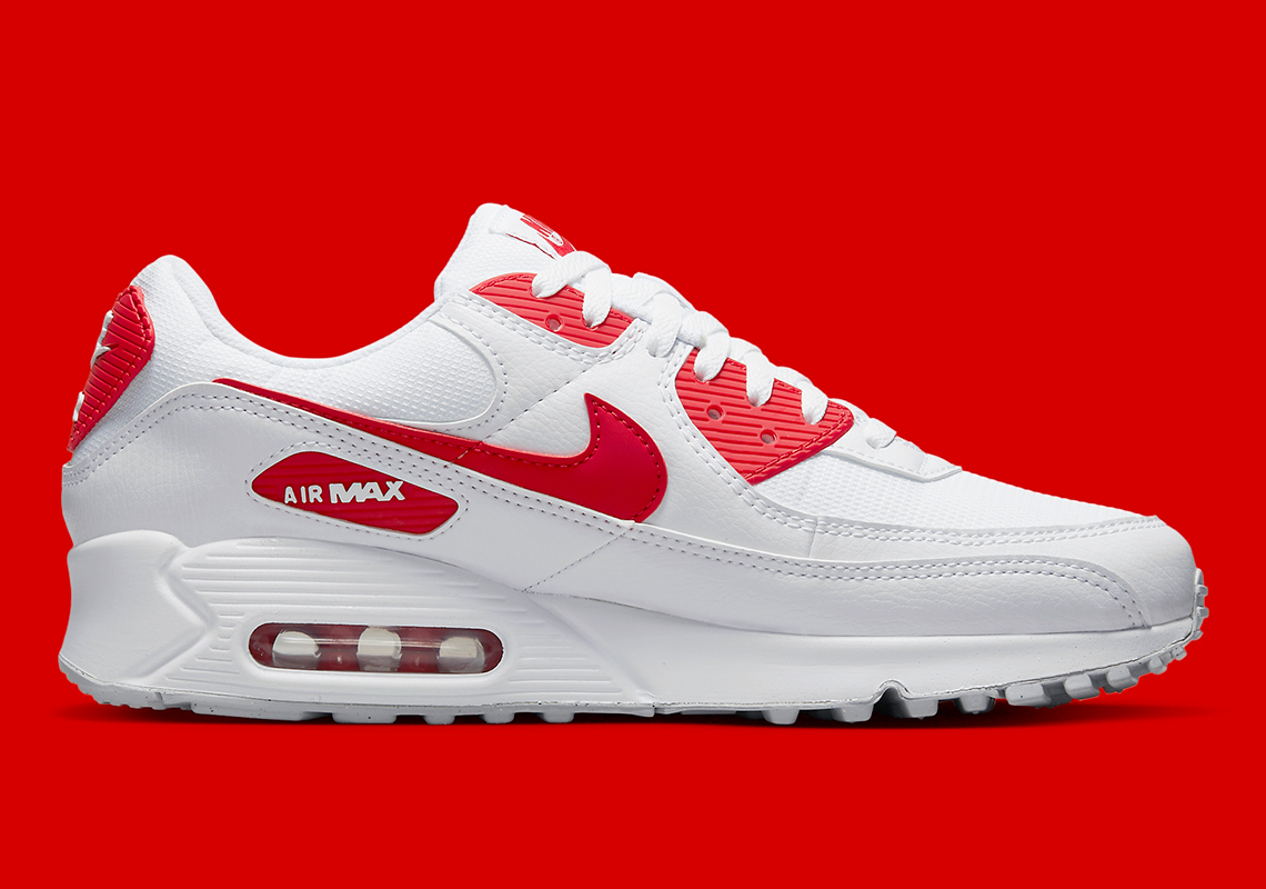 Nike Air Max 90 White Red Grey Dx8966 100 2