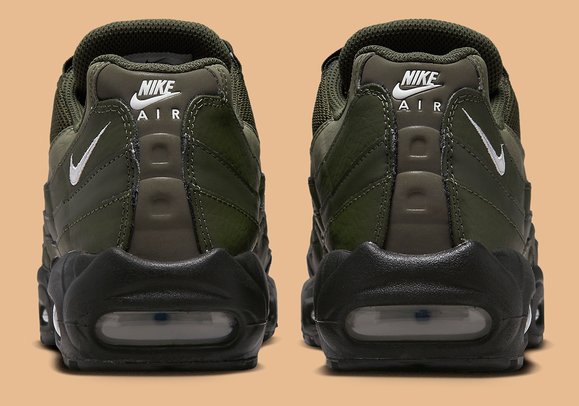 olive green and black air max 95