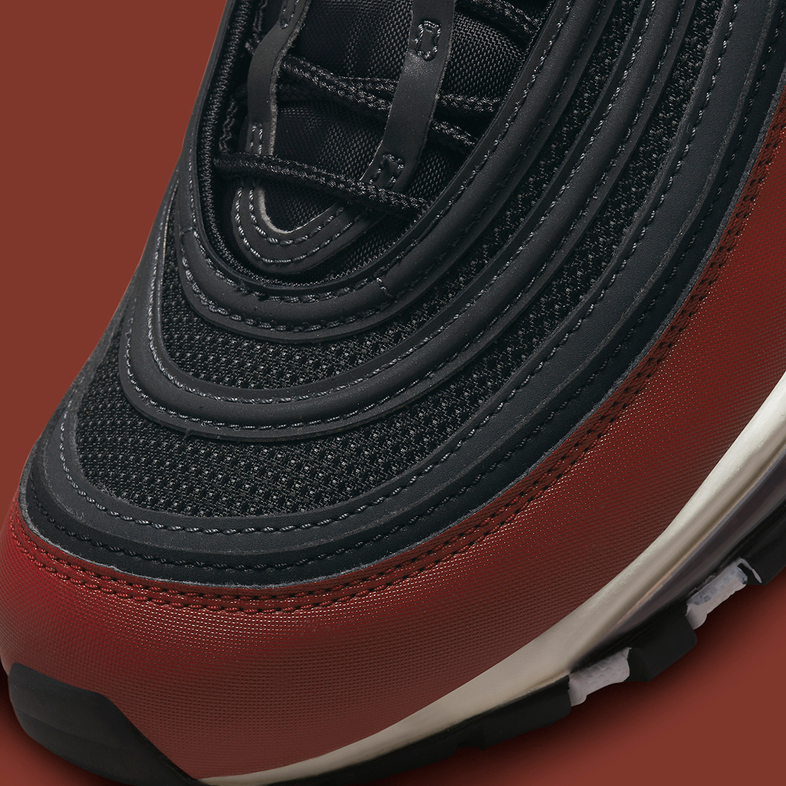 Air Max 97 'Black Sport Red' Men's Size 6 No-Lid DH1083-001