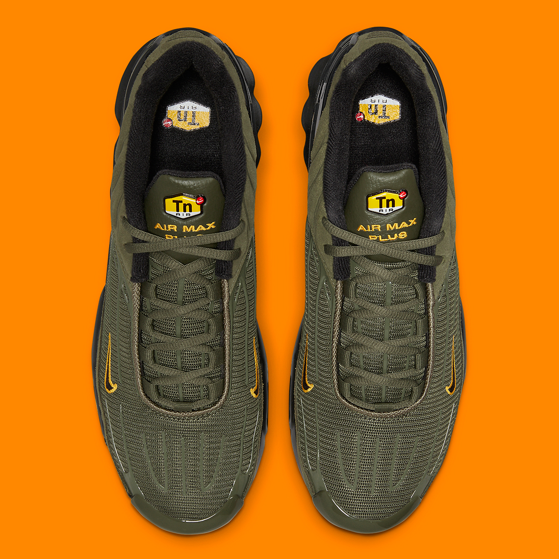 Air max plus olive green and orange sale