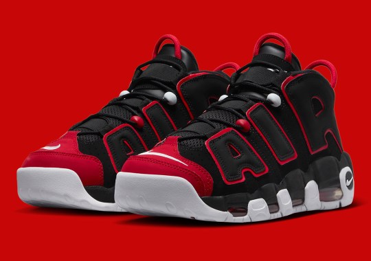 Official Images Of The Nike Air More Uptempo “Red Toe”
