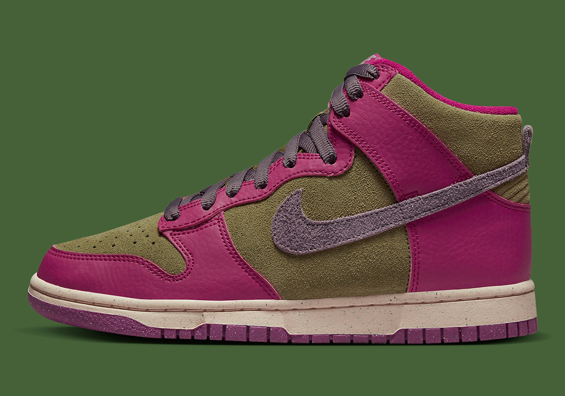 Official Images Of The Nike Dunk High "Dynamic Berry"