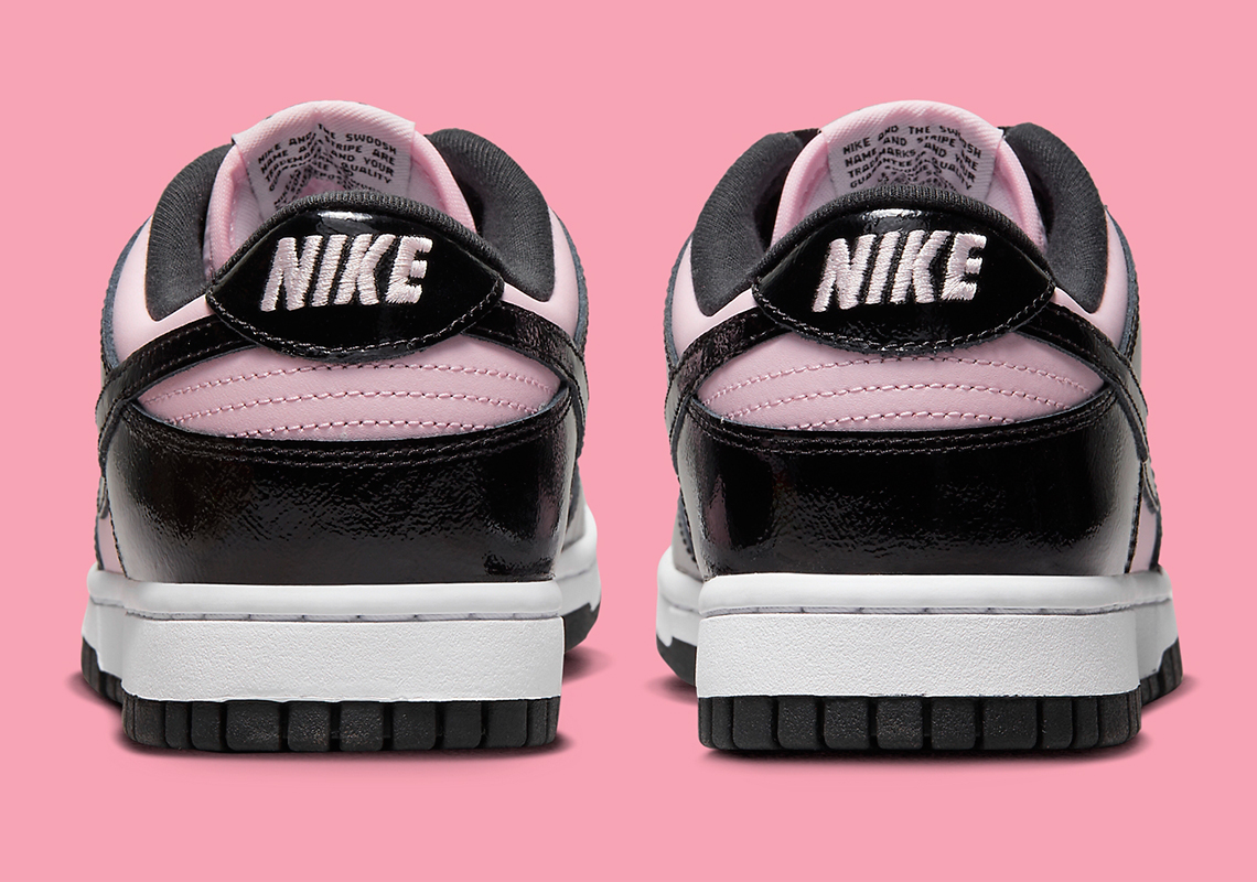 nike dunk low black patent pink DJ9955 600 6