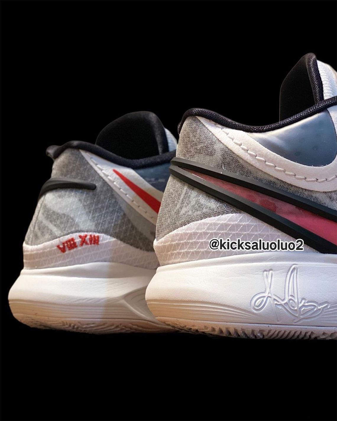 nike Surrealism kyrie 9 white university red black wolf grey DJ6017 100 6