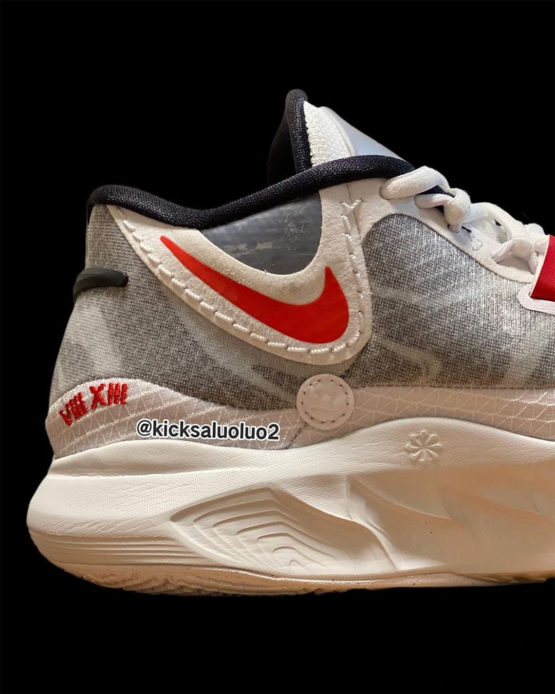 nike kyrie 9 white university red black wolf grey DJ6017 100 7