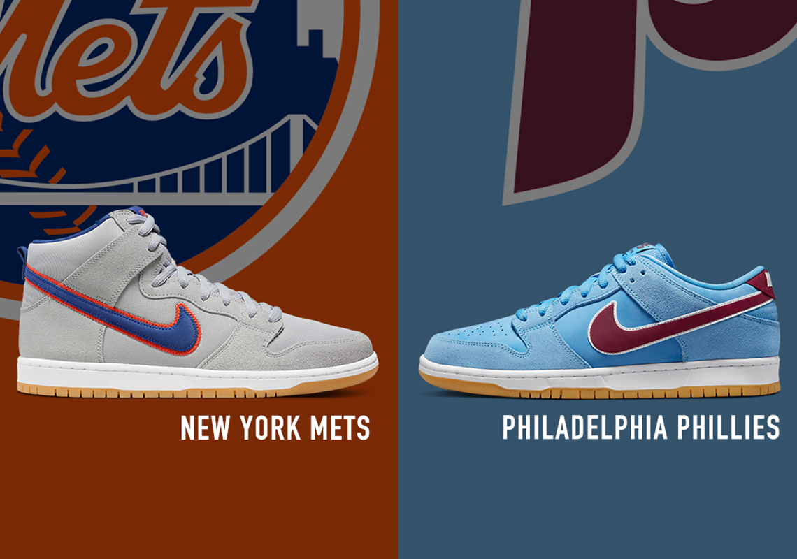 The Nike SB Dunk "Mets vs. Phillies" Pack Releases On July 26th