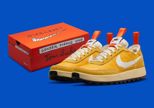 Official Images Of The Tom Sachs x jeans Nike General Purpose Shoe “Dark Sulfur”
