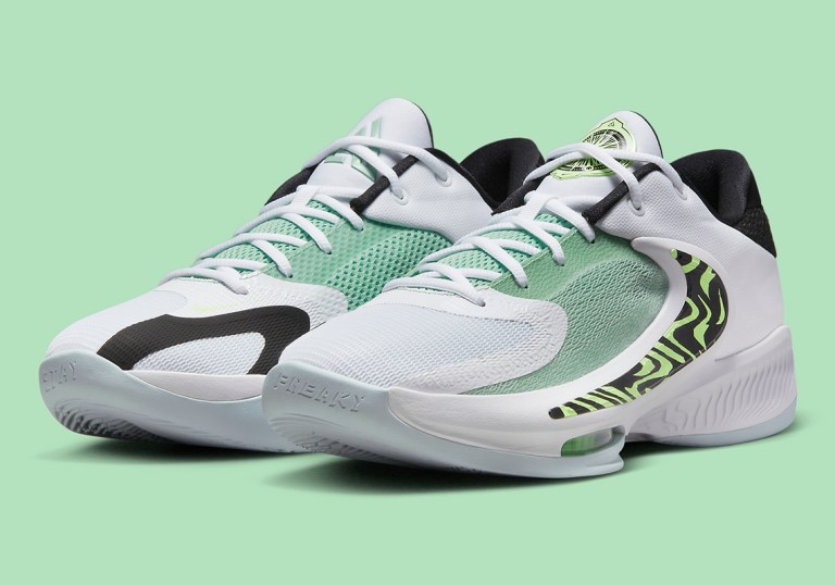 Nike Zoom Freak 4 White Black Barely Volt DJ6149-100  display picture 1