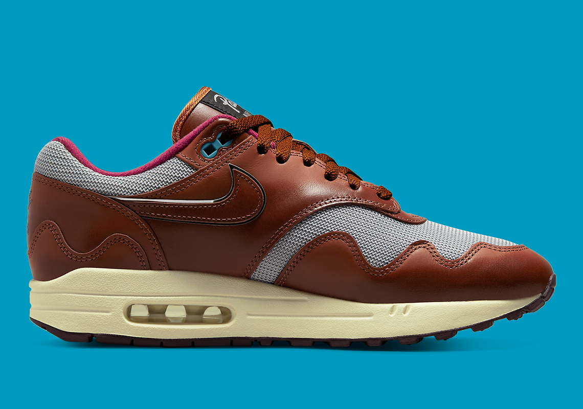 Patta x Nike Air Max 1 'Dark Russet/Metallic Silver' Release Info