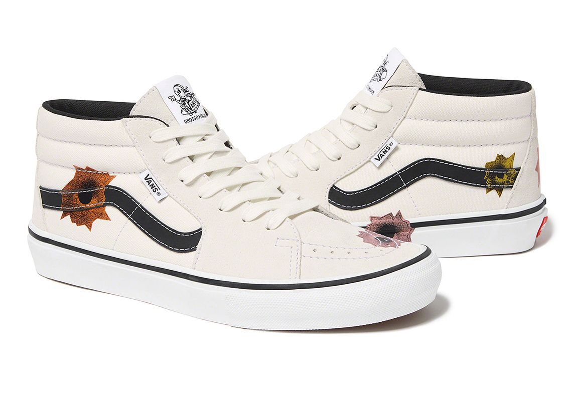 Supreme Nate Lowman Vans Skate Grosso Mid Quest Release Date 2