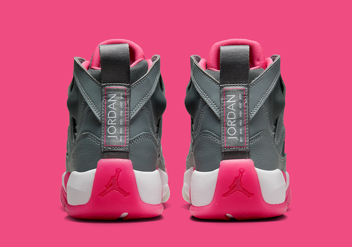 New pink and grey jordans best sale